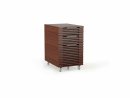 Corridor 6507 Mobile File Pedestal Chocolate Stained Walnut