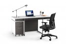 Format 6301 Desk Charcoal Stained Ash / Satin White