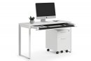 Linea 6222 Satin White Console Desk