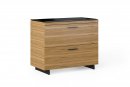 Sequel 20 6116 Lateral File Cabinet Natural Walnut w/ Black Steel Finish