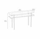 Terrace 1153 Console Table Charcoal Stained Ash