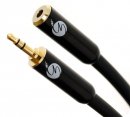 Fisual S-Flex Black 3.5mm Jack Headphone Extension Cable