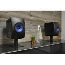Fisual Dynami Matte Black Large Desktop Speaker Stands (Pair)