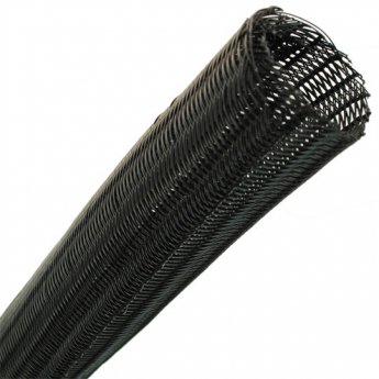 Fisual Black Expandable Self Closing Cable Tidy 19mm - Price Per Metre