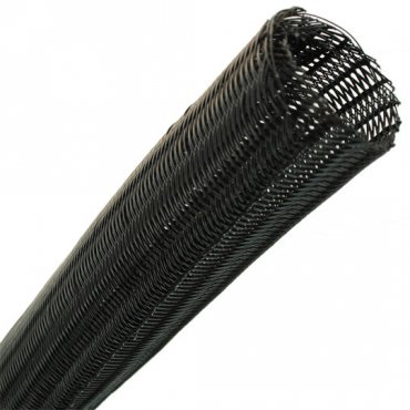 Fisual Cable Tidy Wrap 50mm Diameter Black 1m