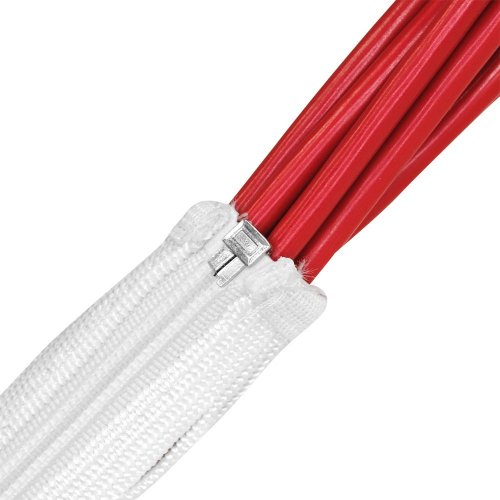 Fisual Branch-Out Zip Up Cable Tidy White 1m