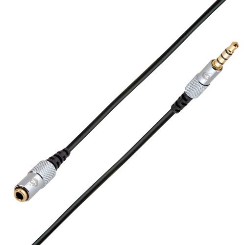 Fisual S-Flex Mini 3.5mm 4 Pole Jack Extension Cable 0.5m
