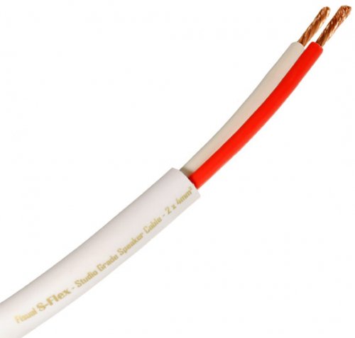 Fisual S-Flex Studio Grade White Speaker Cable 2 x 4mm - Price Per Metre