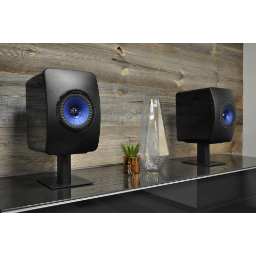 Fisual Dynami Matte Black Large Desktop Speaker Stands (Pair)