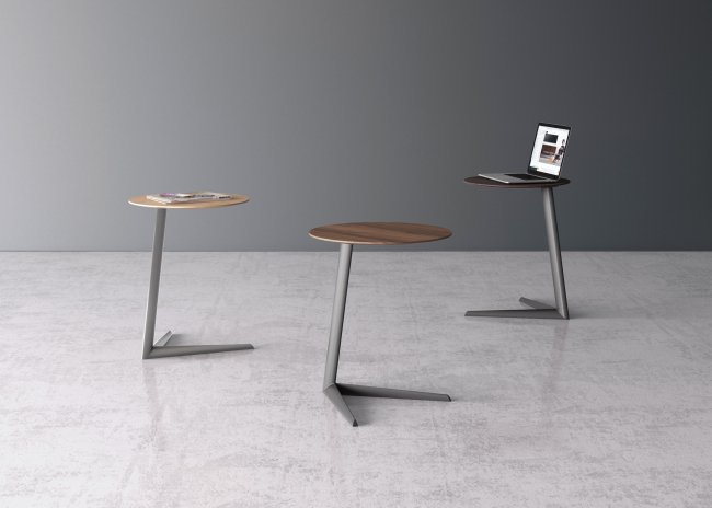 Milo 1055 Laptop Table Charcoal Stained Ash