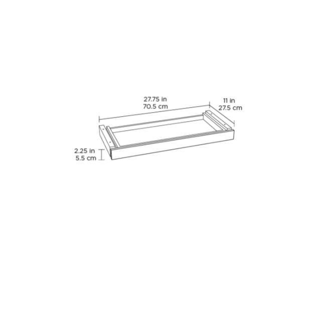 Centro 6459-2 Storage Drawer (For 6451-2 and 6452-2)