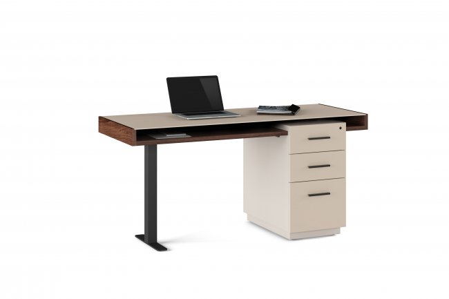 Duo 6241 Pedestal Desk Toffee / Taupe