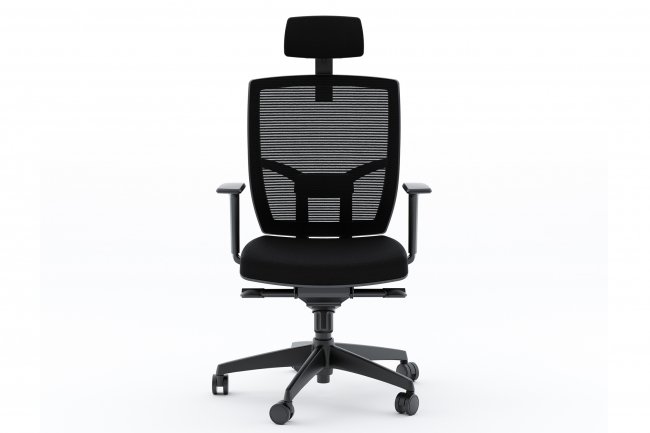 TC-223 Black Fabric Office Chair