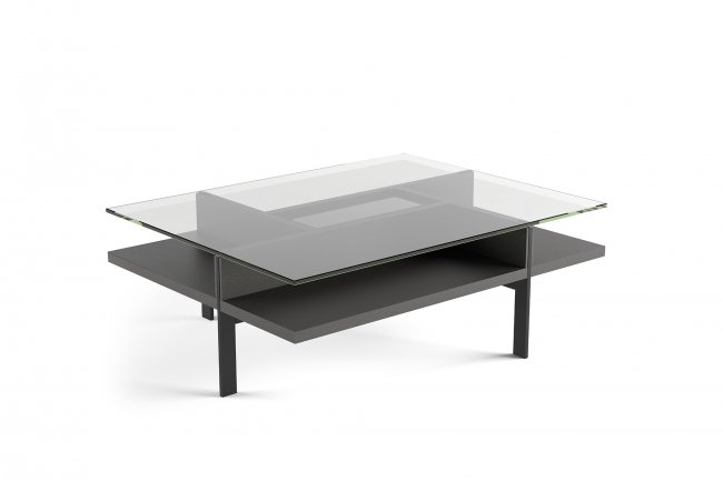 Terrace 1152 Rectangular Coffee Table Charcoal Stained Ash